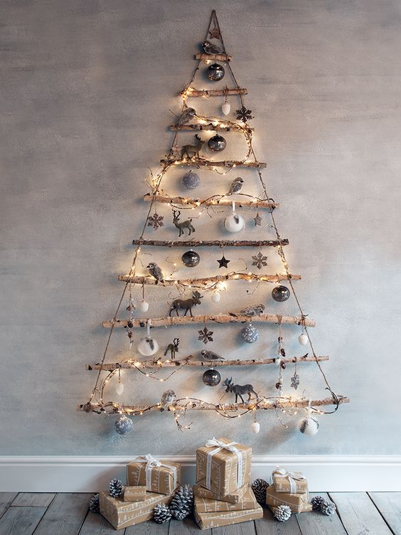 Addobbi Natalizi Pinterest.L Albero Di Natale Con Decorazioni Green Fai Da Te Ollynatural